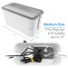 Macally Cable Box Organizer - кабелна кутия и органайзер за кабели, захранвания и други 3
