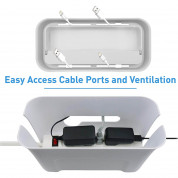 Macally Cable Box Organizer - кабелна кутия и органайзер за кабели, захранвания и други 4