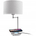 Macally Table LED Table Lamp - настолна LED лампа с Qi безжично зареждане х USB-A изход за зареждане на мобилни устройства 1