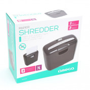 Omega Paper Shredder ONP601S- шредер за хартия с кош (черен) 3