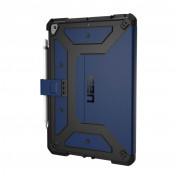 Urban Armor Gear Metropolis Folio Case - удароустойчив хибриден кейс от най-висок клас за iPad 9 (2021), iPad 8 (2020), iPad 7 (2019) (тъмносин) 2