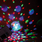 Omega Magic Disco Ball USB To Lightning - светеща с ритъма на музиката диско топка за устройства с Lightning конектор (бял) 2