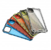 4smarts Hard Cover HEXAGON Case - удароустойчив хибриден кейс за iPhone 11 (сив)