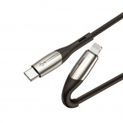 Baseus Horizontal USB-C to Lightning Cable - USB-C към Lightning кабел за Apple устройства с Lightning порт (200 см) (черен) 2