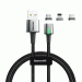 Baseus Zinc Magnetic Cable Kit - кабел с магнитни конектори за Apple продукти с Lightning, microUSB и USB-C (100 см) (черен) 1