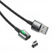 Baseus Zinc Magnetic Cable Kit - кабел с магнитни конектори за Apple продукти с Lightning, microUSB и USB-C (100 см) (черен) 2