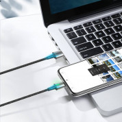 Baseus Zinc Magnetic Cable Kit - кабел с магнитни конектори за Apple продукти с Lightning, microUSB и USB-C (100 см) (черен) 4