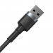 Baseus Cafule USB-А 3.0 Male to USB-А 3.0 Male USB Cable - USB кабел (мъжко-мъжко) с въжена оплетка (100 см) (тъмносив) 7