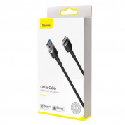 Baseus Cafule USB-А 3.0 Male to microUSB 3.0 Male USB Cable - USB-A към microUSB 3.0 кабел за мобилни устройства (100 см) (тъмносив) 6