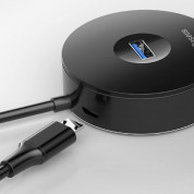 Baseus USB-A & USB-C Round Box Hub Adapter (100 cm) (black) 4