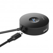 Baseus USB-A & USB-C Round Box Hub Adapter (100 cm) (black) 2