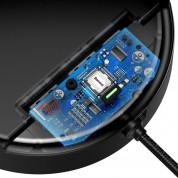 Baseus Car Sharing Charging Station - кутия за организране на кабели с USB изходи и универсален 3-в-1 USB кабел с Lightning, microUSB и USB-C конектори (черен) 3