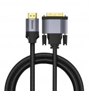 Baseus Enjoyment Series 4K HDMI Male To DVI Male Cable (100 cm) (black)