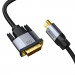 Baseus Enjoyment Series 4K HDMI Male To DVI Male Cable - 4K HDMI към DVI кабел (100 см) (черен) 3