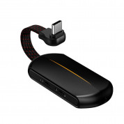 Baseus GAMO USB-C Male + 2 x USB-C & 3.5mm Female Adapter L49 (black)  1