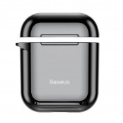 Baseus Shining Hook Silica Gel Case - силиконов калъф за Apple Airpods & Apple Airpods 2 (черен) 2