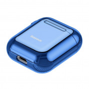 Baseus Shining Hook Silica Gel Case - силиконов калъф за Apple Airpods & Apple Airpods 2 (син) 4