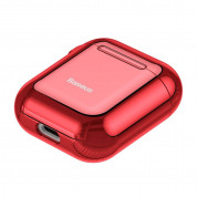 Baseus Shining Hook Silica Gel Case for Apple Airpods (red) 4