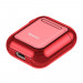 Baseus Shining Hook Silica Gel Case - силиконов калъф за Apple Airpods & Apple Airpods 2 (червен) 5