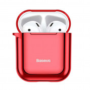 Baseus Shining Hook Silica Gel Case for Apple Airpods (red) 1