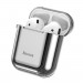 Baseus Shining Hook Silica Gel Case - силиконов калъф за Apple Airpods & Apple Airpods 2 (сребрист) 1