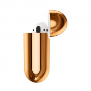 Baseus Shining Hook Silica Gel Case - силиконов калъф за Apple Airpods & Apple Airpods 2 (златист) 5