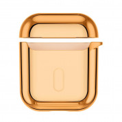 Baseus Shining Hook Silica Gel Case - силиконов калъф за Apple Airpods & Apple Airpods 2 (златист) 3