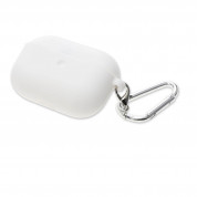 4smarts Silicone Case with Carabiner for Apple AirPods Pro - силиконов калъф с карабинер за Apple Airpods Pro (бял)