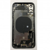 Apple iPhone 11 Backcover Full Assembly - оригинален резервен заден капак заедно с Lightning порт, безжично зареждане и бутони (черен) 3