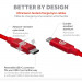 Griffin Premium USB-C to USB-C Cable - USB-C към USB-C кабел за устройства с USB-C порт (180 см) (червен) 3