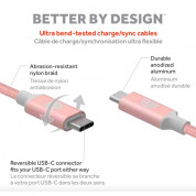 Griffin Premium USB-C to USB-C Cable - USB-C към USB-C кабел за устройства с USB-C порт (180 см) (розово злато) 2