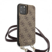 Guess Crossbody Hard Case With Strap for iPhone 11 Pro (brown)
