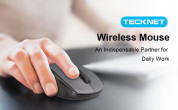 TeckNet EWM01107 2.4G Wireless Mouse - малка безжична мишка (за Mac и PC) (черна) 5