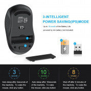 TeckNet EWM01107 2.4G Wireless Mouse - малка безжична мишка (за Mac и PC) (черна) 3