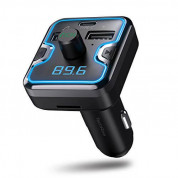 TechRise EBH05045GA01 Bluetooth FM Transmitter - блутут FM трансмитер и зарядно за кола за мобилни устройства (черен)