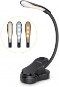 TechRise HBI05551 Clip-On LED Book Reading Light - LED лампа за четене с щипка (черен)