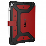 Urban Armor Gear Metropolis Folio Case - удароустойчив хибриден кейс от най-висок клас за iPad 9 (2021), iPad 8 (2020), iPad 7 (2019) (червен) 1