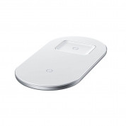 Baseus Simple 2in1 Wireless Charger (WXJK-02) (white) 2