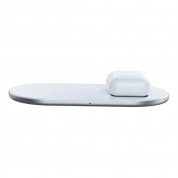 Baseus Simple 2in1 Wireless Charger (WXJK-02) (white) 1