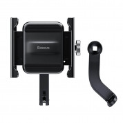 Baseus Knight Phone Holder (CRJBZ-01) - универсална поставка за колело и мотоциклет за мобилни телефони (черна) 2