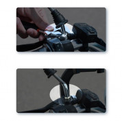 Baseus Knight Phone Holder (CRJBZ-01) - универсална поставка за колело и мотоциклет за мобилни телефони (черна) 11