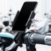 Baseus Knight Phone Holder (CRJBZ-01) - универсална поставка за колело и мотоциклет за мобилни телефони (черна) 5