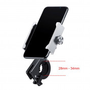 Baseus Knight Phone Holder (CRJBZ-0S) - универсална поставка за колело и мотоциклет за мобилни телефони (сребрист) 13