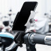 Baseus Knight Phone Holder (CRJBZ-0S) - универсална поставка за колело и мотоциклет за мобилни телефони (сребрист) 6