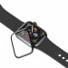 Baseus Full Screen Curved Tempered Glass - калено стъклено защитно покритие с извити ръбове за дисплея на Apple Watch 44мм (черен-прозрачен) 5