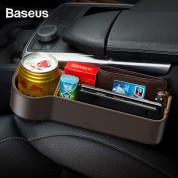 Baseus Elegant Car Storage Box - органайзер за автомобил (кафяв) 3