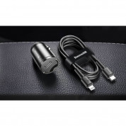 Baseus Tiny Star Mini PPS Car Charger 30W TZVCHX-0G - зарядно за кола с USB-C изход с технология за бързо зареждане и USB-C към Lightning кабел (тъмносив) 7