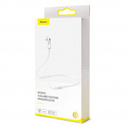 Baseus AirPods Silicone Hanging Sleeve - тънко силиконово въженце за безжични слушалки Apple Airpods & Apple Airpods 2 (бял) 6