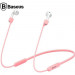 Baseus AirPods Silicone Hanging Sleeve - тънко силиконово въженце за безжични слушалки Apple Airpods & Apple Airpods 2 (розов) 2