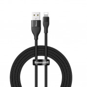 Baseus 2-in-1 Dual Output Cable - USB-C с USB-A накрайник към Lightning кабел за Apple устройства с Lightning порт (100 см) (черен)
